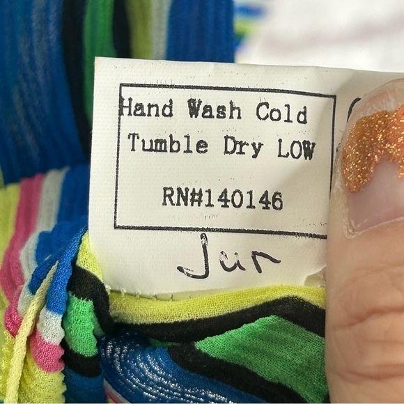 TOV Los Angeles Striped Off Shoulder Button Down Top - Picture 9 of 11